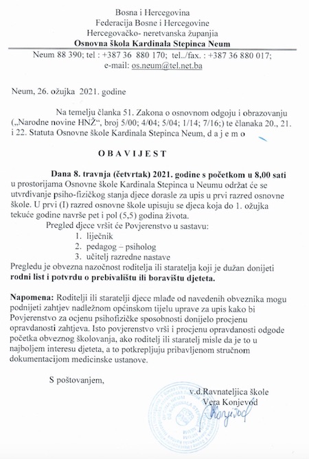 Obavijest